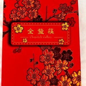 Wooden Chopsticks with rests in decorative box